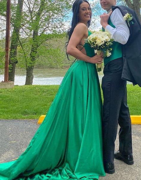 Simple Long Prom Dress,Prom Dresses,Pageant Dress