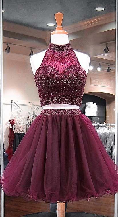 Two Pieces Short Prom Dress, Homecoming Dress, Dresses For Graduation DressesTailor Two Pieces Short Prom Dress, Homecoming Dress, Dresses For Graduation DressesTailor