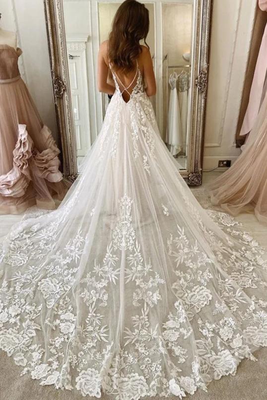 A-line Tulle/Lace Wedding Dresses DT1561
