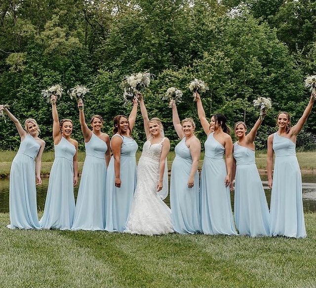 One Shoulder Simple Bridesmaid Dress,Formal Dresses,Charming Dance Dress