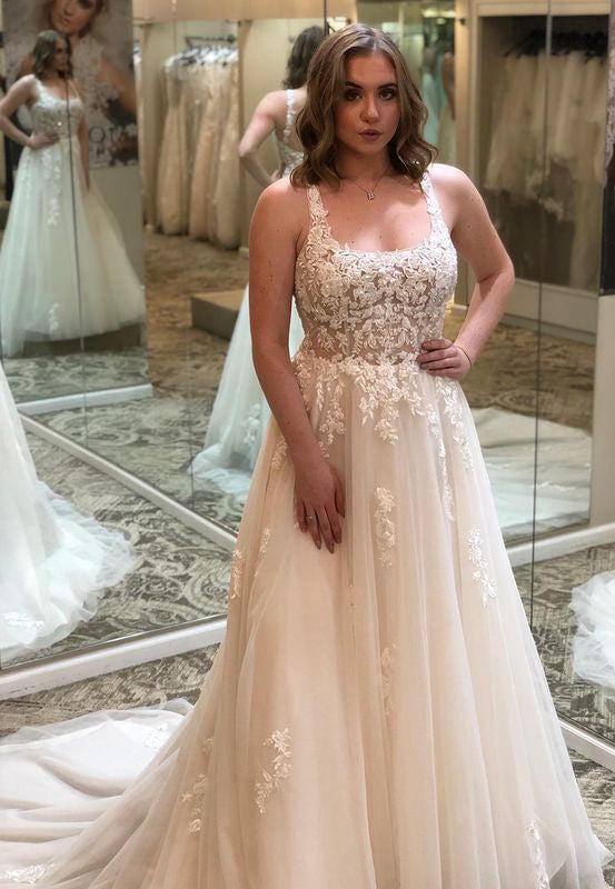 Tulle/Lace Wedding Dresses,Dresses For Wedding,Bridal Gown,Bride Dress,Dresses For Brides