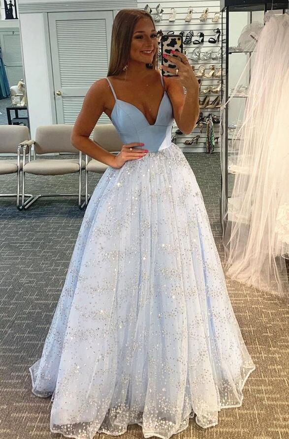 Sparkly Long Prom Dresses,Formal Dresses,Dance Dress