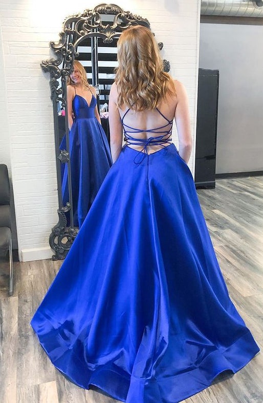 Royal Blue Prom Dress Long, Formal Dress, Dance Dresses, Graduation School Party Gown