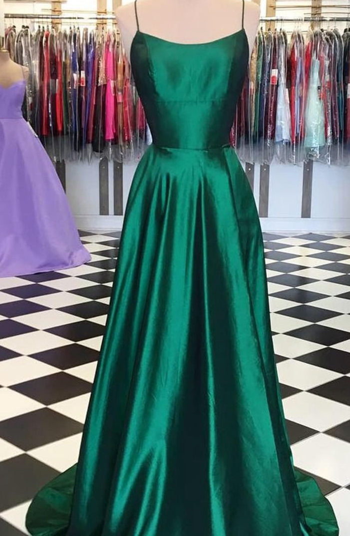Sexy Green Prom Dress with Slit, Formal Dress, Evening Dress, Dance Dresses, Graduation School Party Gown