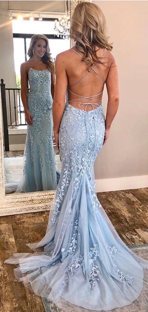 Mermaid Lace Prom Dress, Evening Dress, Dance Dresses, Graduation School Party Gown