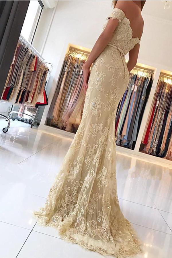 Silver Grey Lace Prom Dress, Evening Dress, Formal Dresses, Graduation School Party Dance Dress