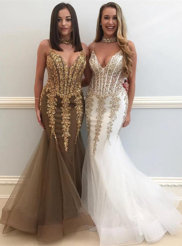 Mermaid Prom Dress, Evening Dress, Dance Dresses, Graduation School Party Gown, DT0347