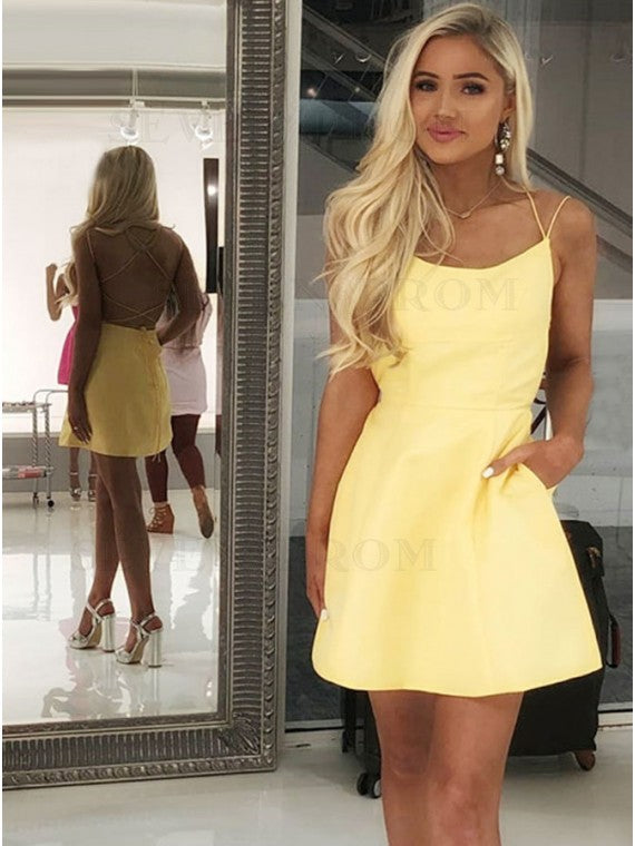 Homecoming yellow dresses best sale