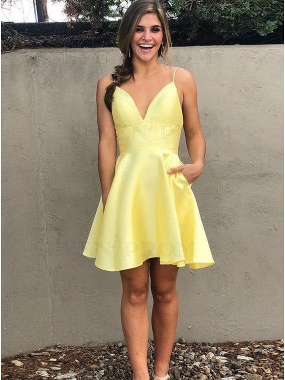 Yellow Homecoming Dress, Short Prom Dress ,Dresses For Graduation Part DressesTailor Yellow Homecoming Dress, Short Prom Dress ,Dresses For Graduation Part DressesTailor