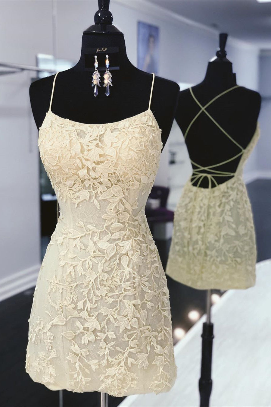 Lace Homecoming Dresses, Hoco Dress, Short Prom Dress, Formal Outfit, Back to School Party Gown