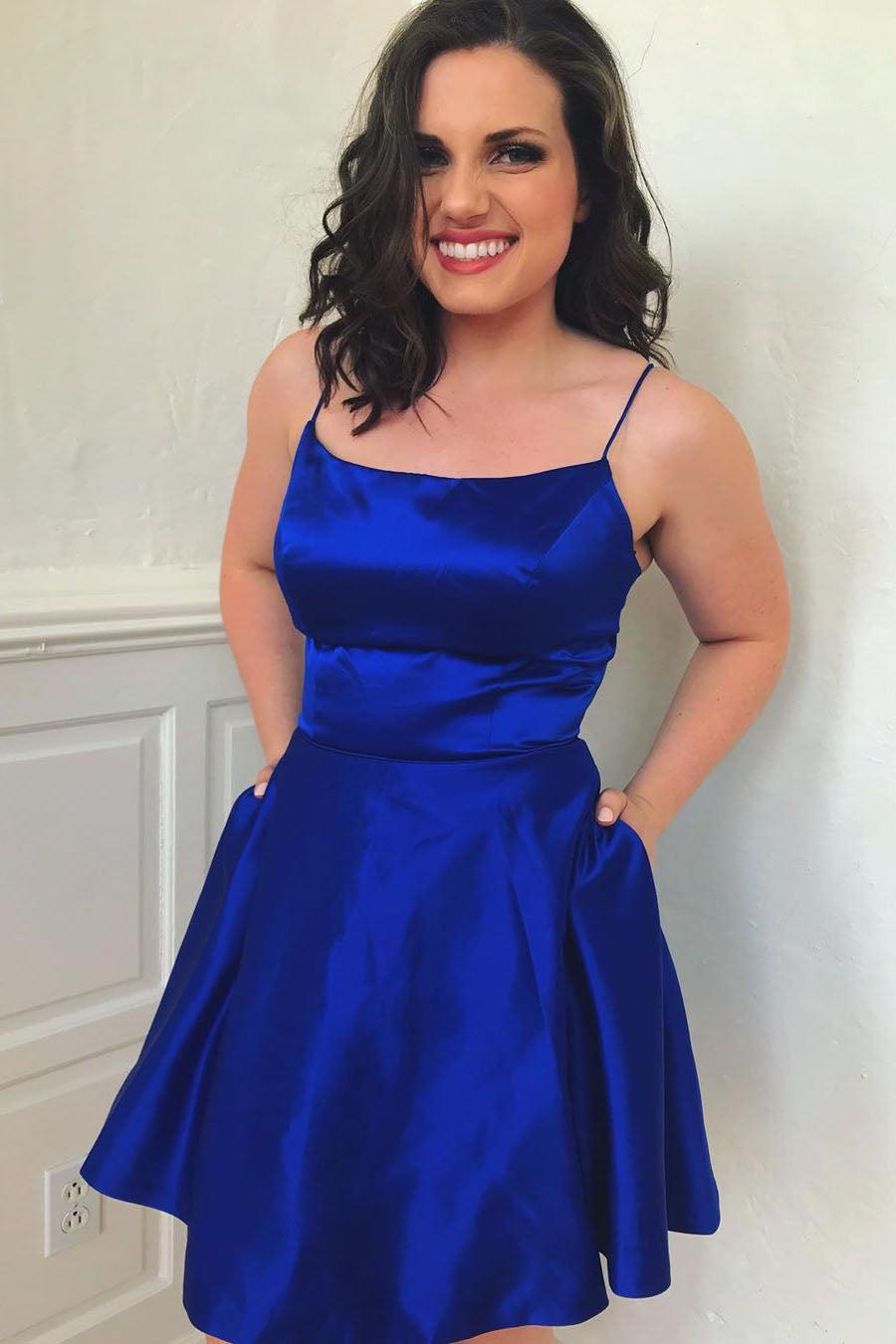 Royal Blue Homecoming Dress , HOCO Dress, Short Prom Dress ,Back To Sc DressesTailor Royal Blue Homecoming Dress , HOCO Dress, Short Prom Dress ,Back To Sc DressesTailor