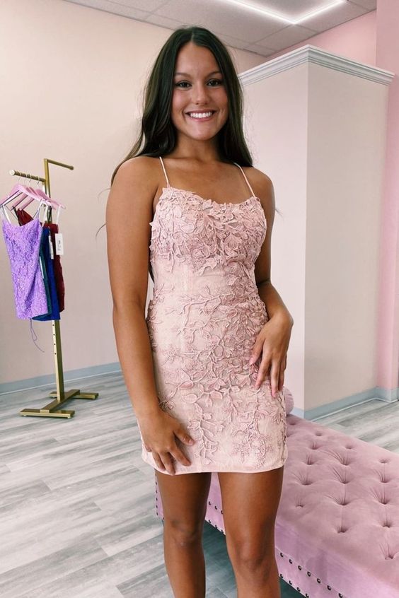 Lace Homecoming Dress 2022, HOCO Dress, Short Prom Dress ,Back To School Party Dress, Evening Dress, Formal Dress