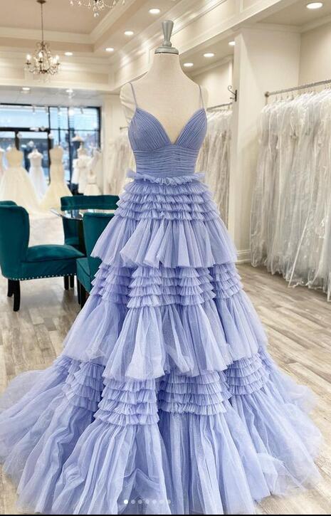 Sexy Sparkly Prom Dress Slit Skirt Deep V Neckline Wedding Dress