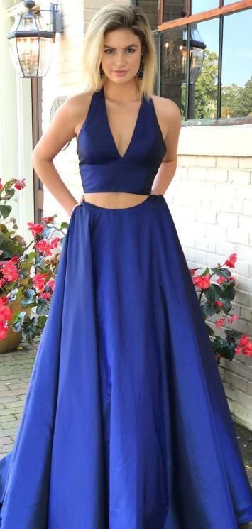 Two Pieces Prom Dress, Evening Dress, Formal Dresses, Graduation School Party Dance Dress