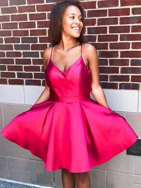 Simple Homecoming Dress, HOCO Dress, Short Prom Dress ,Back To School Party Dress, Evening Dress, Formal Dress