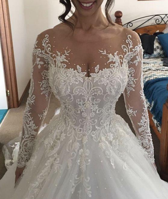 New Style Wedding Dress Long Sleeves, Bridal Gown ,Dresses For Brides