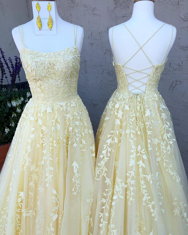 Yellow Prom Dress Long,Prom Dresses,Pageant Dress