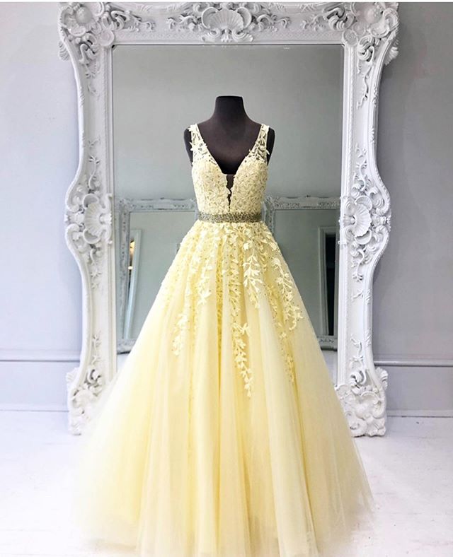 Yellow Prom Dress 2021 Formal Dress, Evening Dress, Dance Dresses