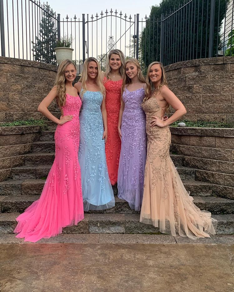 Mermaid Lace Prom Dress Sky Blue, Prom Dresses, Pageant Dress, Evening Dress, Ball Dance Dresses, Graduation School Party Gown