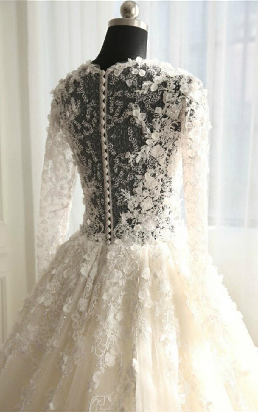 New Style Wedding Dress Long Sleeves, Bride Dress, Bridal Gown ,Dresses For Brides