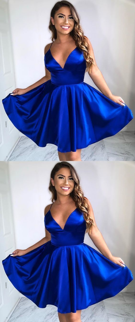 Royal Blue Short Prom Dress, Homecoming Dress, Dresses For Graduation Party, Evening