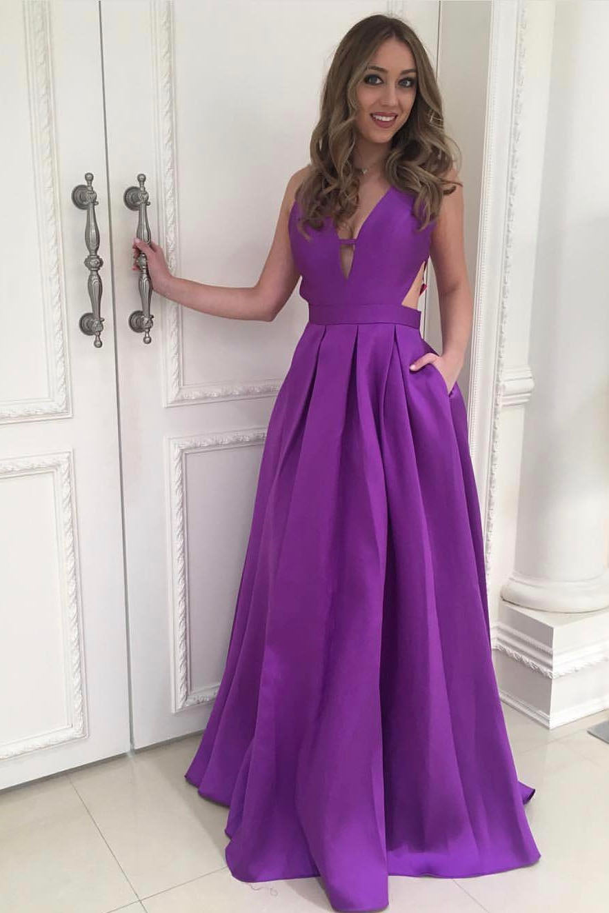 Sexy Simple Prom Dress, Graduation School Party Gown, Winter Formal Dress