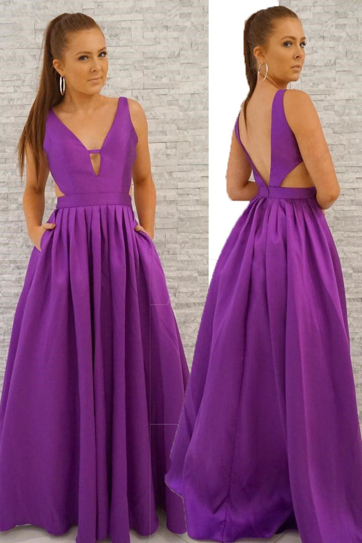 Sexy Simple Prom Dress, Graduation School Party Gown, Winter Formal Dress