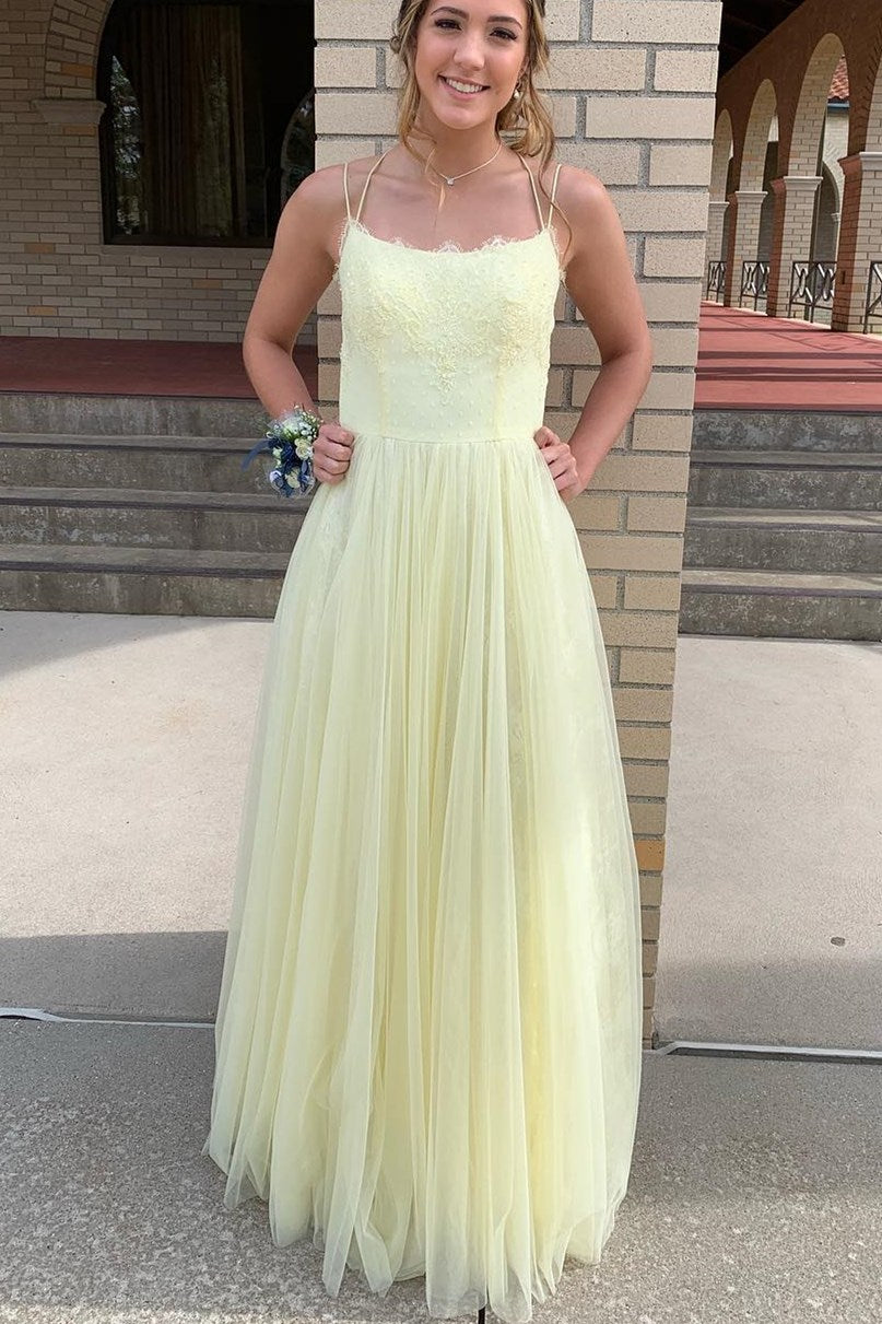 Light Yellow Prom Dress, Prom Dresses, Pageant Dress, Evening Dress, B DressesTailor Light Yellow Prom Dress, Prom Dresses, Pageant Dress, Evening Dress, B DressesTailor