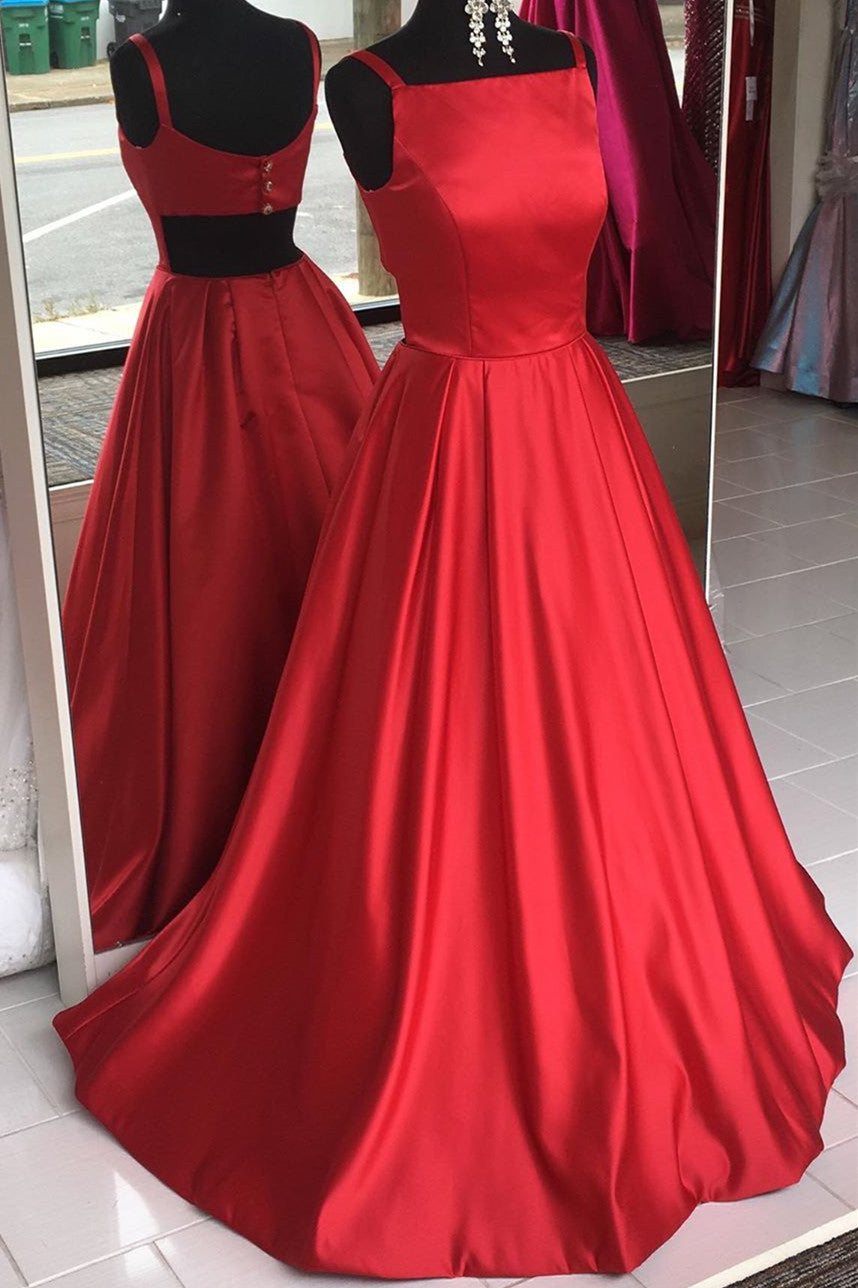 Simple Prom Dress, Prom Dresses, Pageant Dress, Evening Dress, Dance Dresses, Graduation School Party Gown