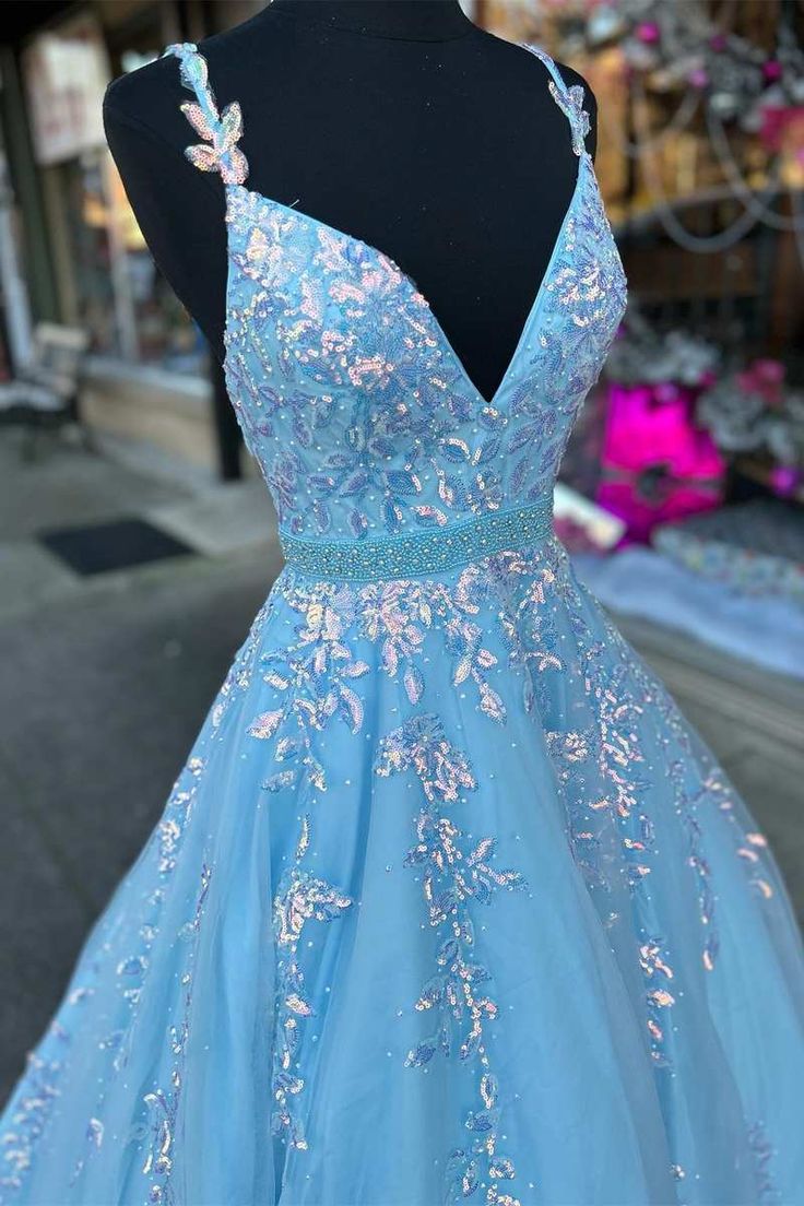 Straps Prom Dresses Long,Graduation School Party Gown