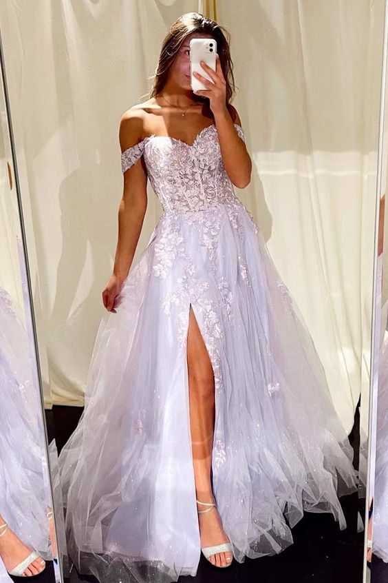 Off the Shoulder Prom Dresses Long,Graduation School Party Gown DressesTailor Off the Shoulder Prom Dresses Long,Graduation School Party Gown DressesTailor