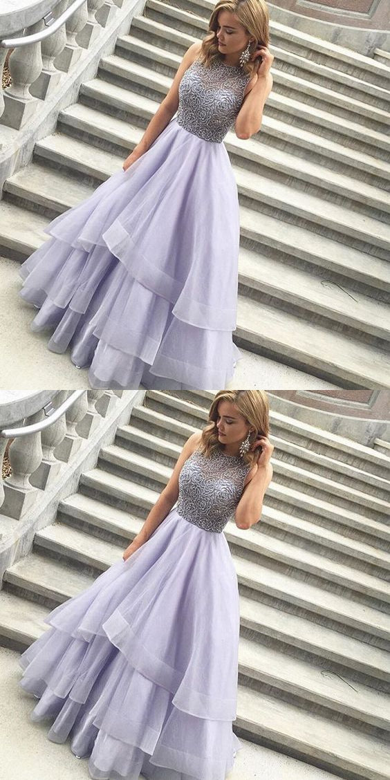 A Line Prom Dress Long , Evening Dress, Dance Dresses, Graduation School Party Gown