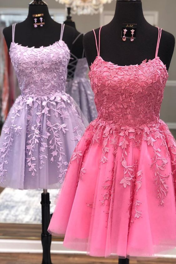 Lace Homecoming Dress, Short Prom Dress ,Dresses For Graduation Party, Evening Dress, Formal Dress, DTH0752