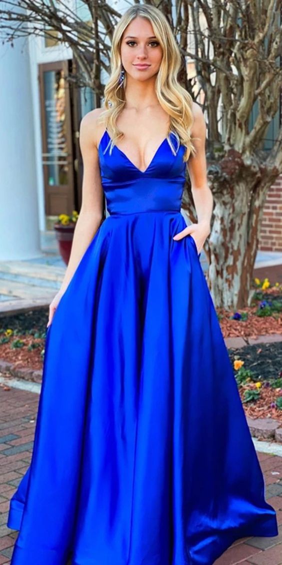 Royal Blue Prom Dress Long , Special Occasion Dress, Evening Dress, Dance Dresses, Graduation School Party Gown