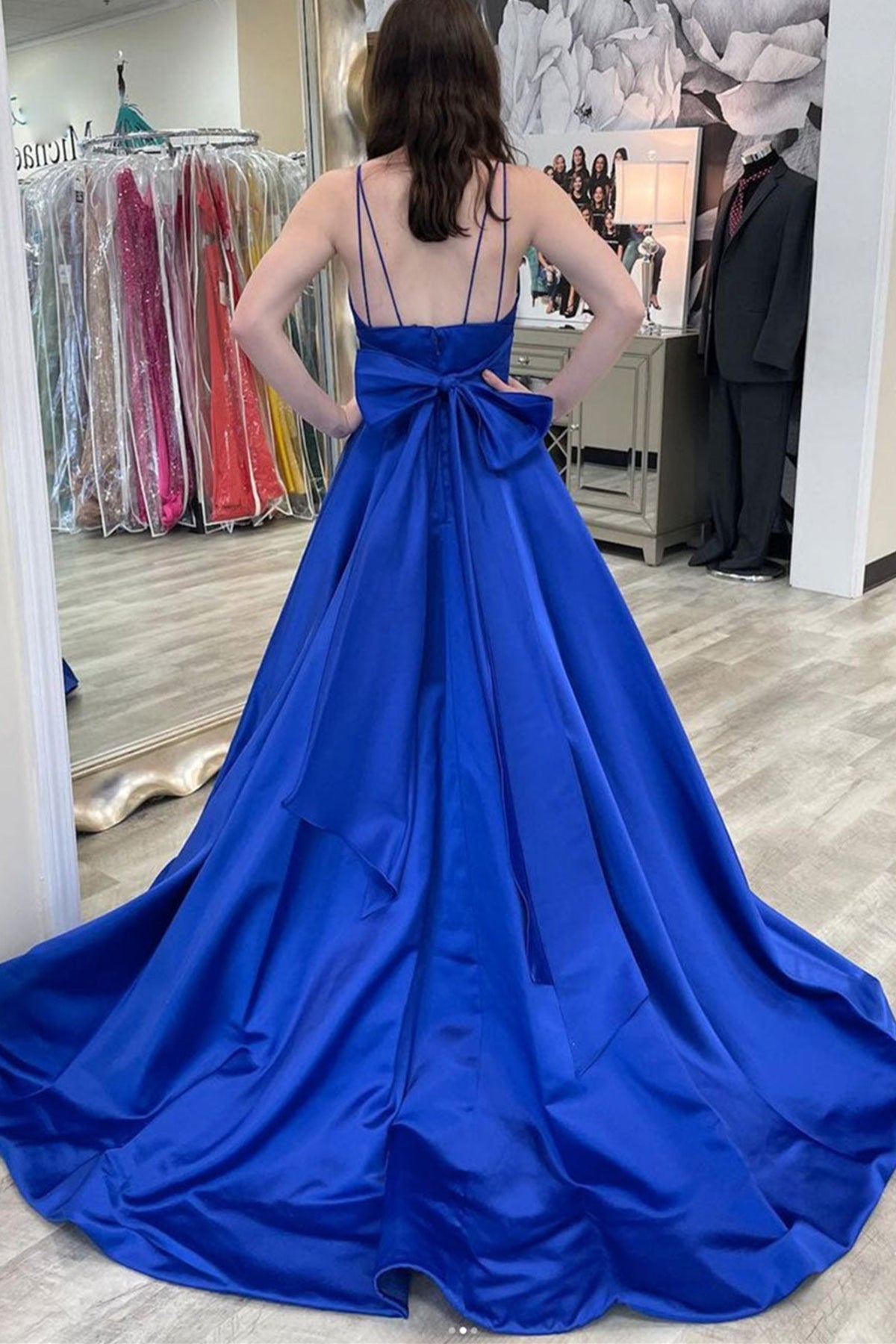 Royal Blue Prom Dress, Dance Dresses, Graduation School Party Gown