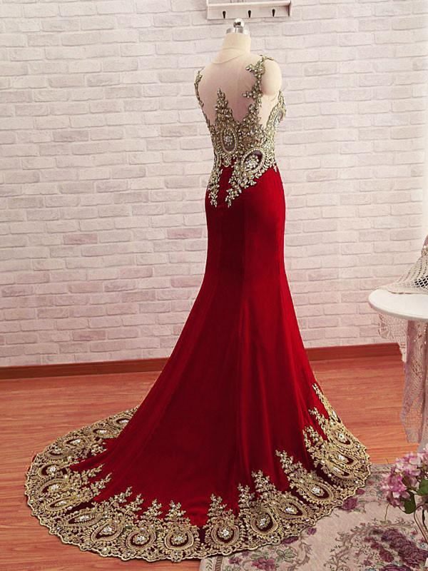 Burgundy Mermaid Prom Dress Formal Dress, Evening Dress, Dance Dresses