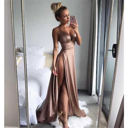 Sexy Prom Dress with High Slit, Ball Gown, Dresses For Party, Evening Dress, Formal Dress