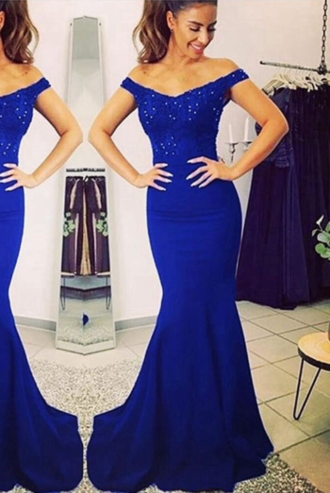 Mermaid Prom Dress Royal Blue Color, Dresses For Graduation Party, Evening Dress, Formal Dress