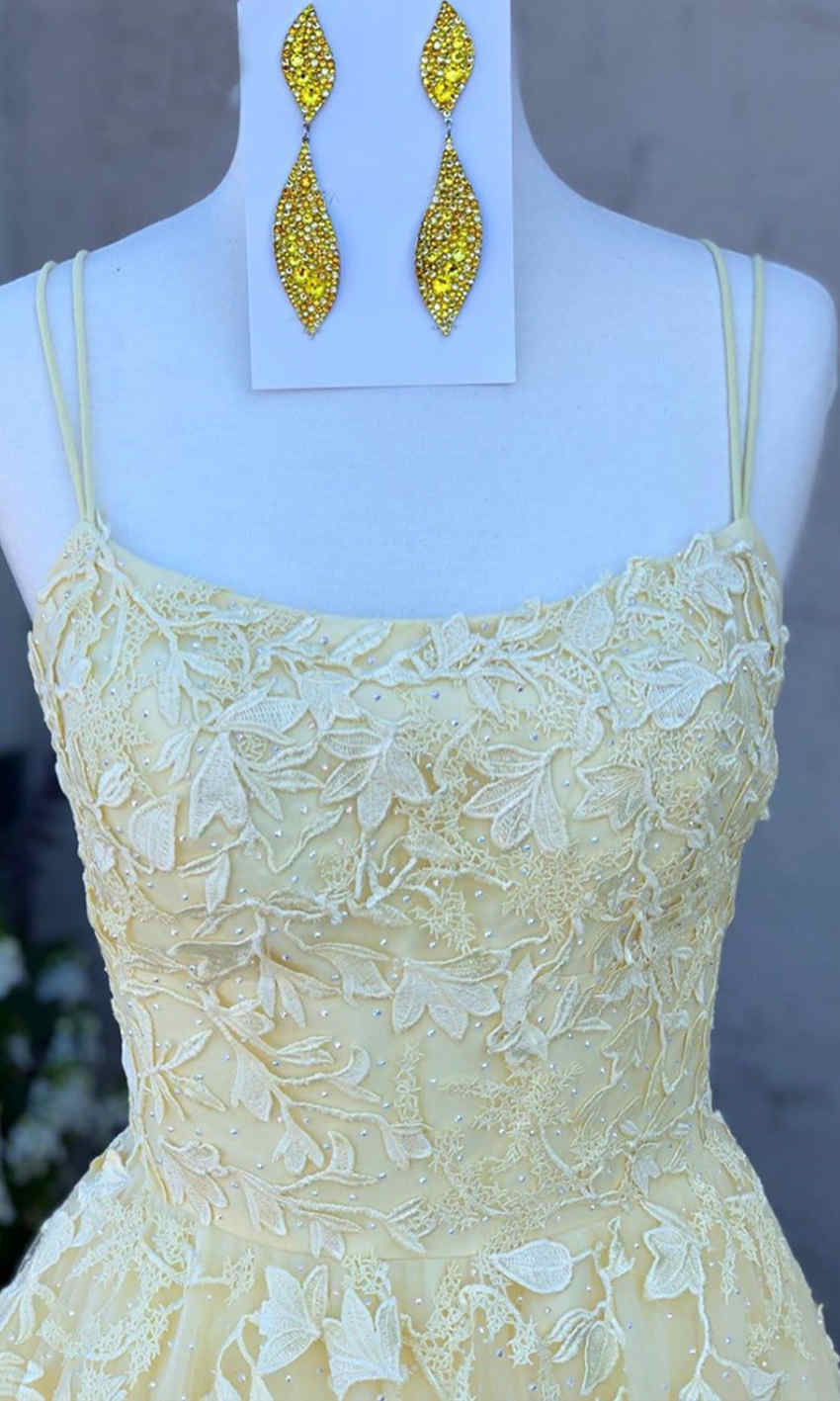 New Style Yellow Prom Dress 2020, Prom Dresses, Pageant Dress, Evening Dress, Ball Dance Dresses, Graduation School Party Gown