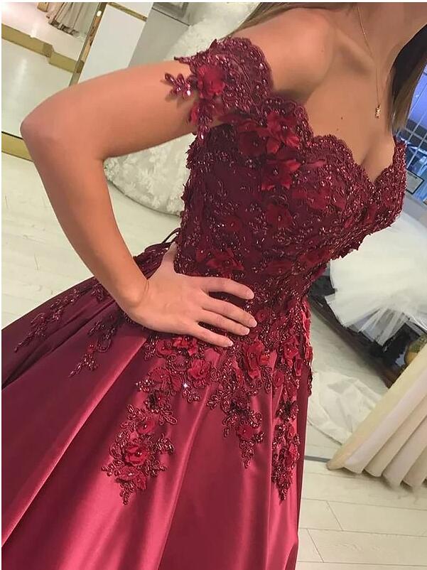 Prom Dress Off The Shoulder Straps, Dresses For Graduation Party, Evening Dress, Formal Dress