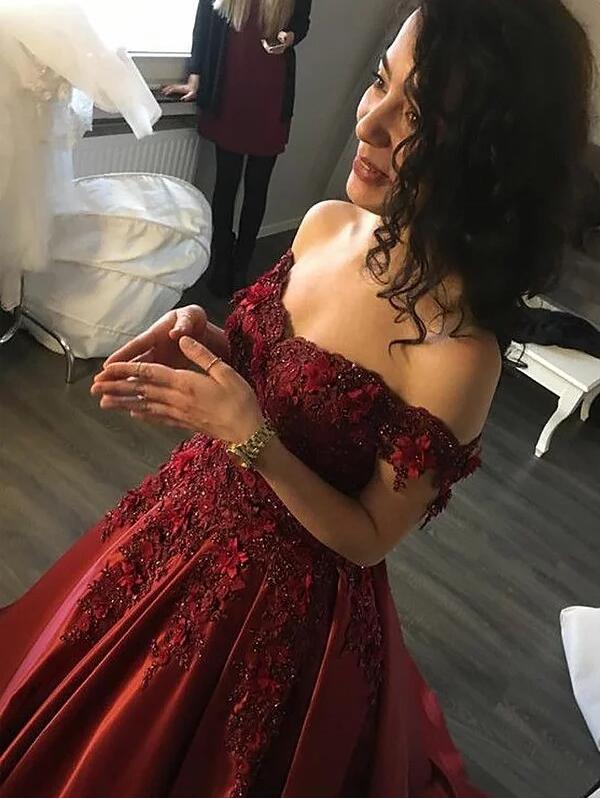 Prom Dress Off The Shoulder Straps, Dresses For Graduation Party, Evening Dress, Formal Dress