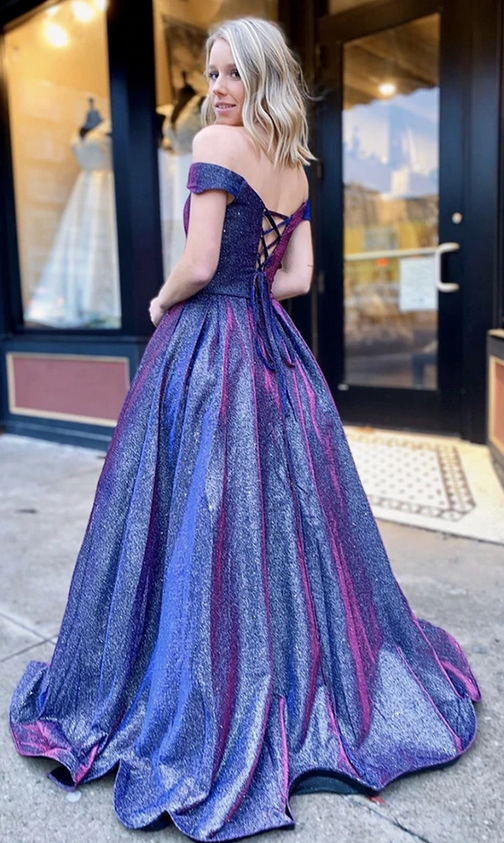 Sparkly Long Prom Dresses,Evening Dresses,Charming Dance Dress