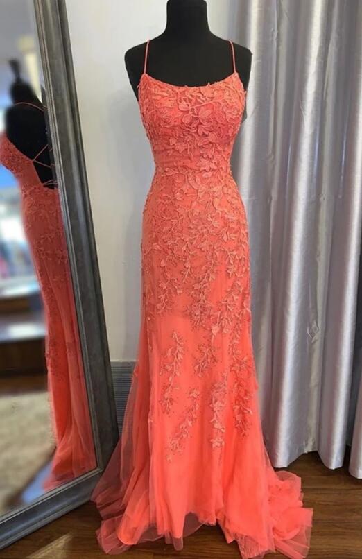 Lace Prom Dresses, Evening Dress, Formal Dress, Dance Dresses, Graduation School Party Gown