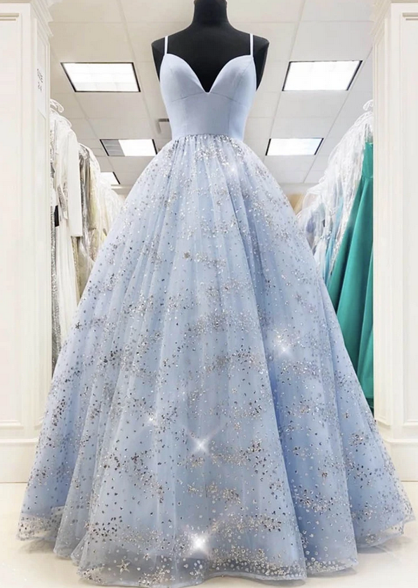 Sparkly Long Prom Dresses,Evening Dresses,Charming Dance Dress