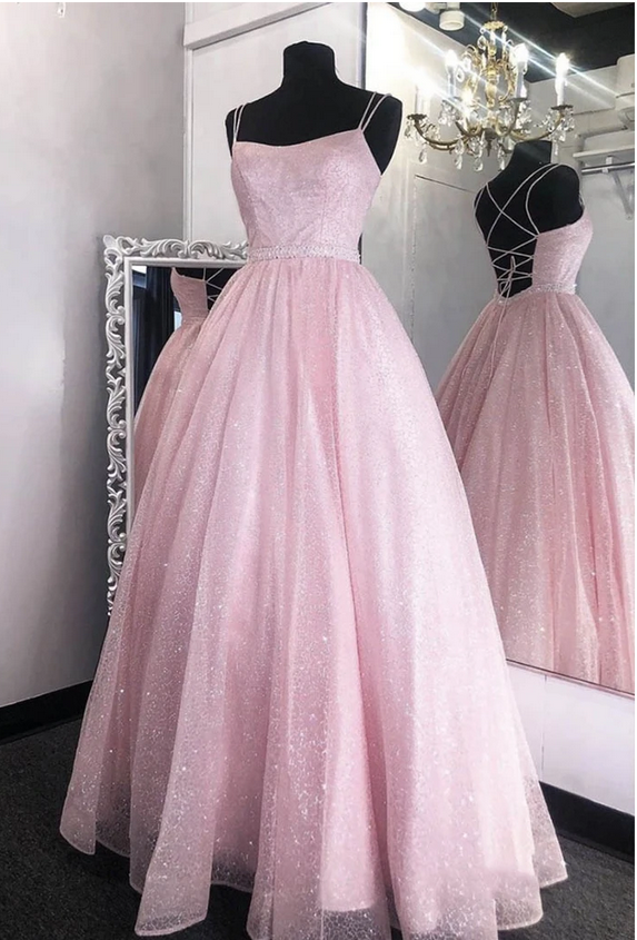 Sparkly Long Prom Dresses,Evening Dresses,Charming Dance Dress
