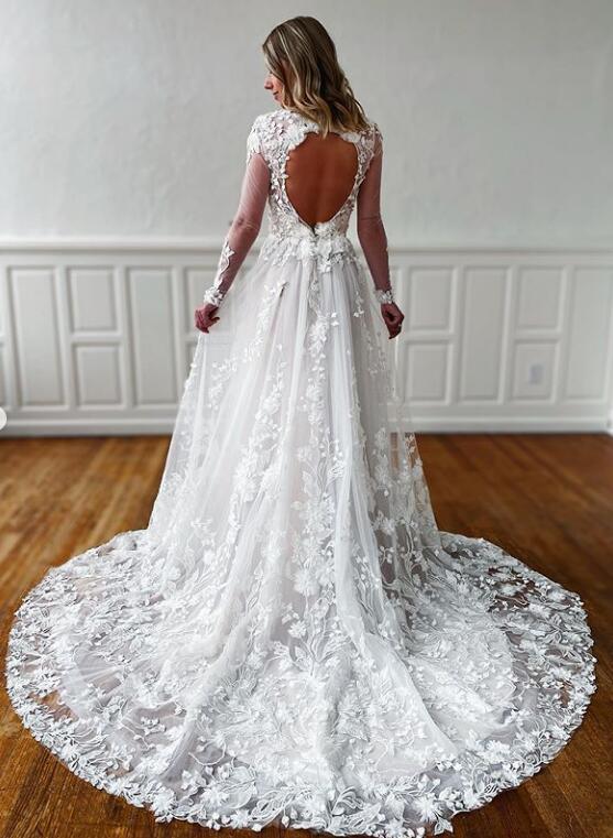 Wedding Dresses with Sleeves,Bridal Dresses