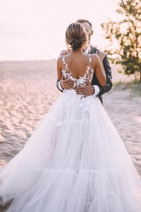 Sexy Bohemian Wedding Dress Boho Beach Wedding Dress For Brides