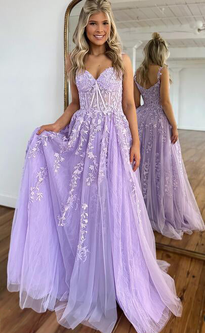 2024 Leaf Lace Prom Dresses Long, Formal Dress, Graduation School Party Gown 2024 Leaf Lace Prom Dresses Long, Formal Dress, Graduation School Party Gown
