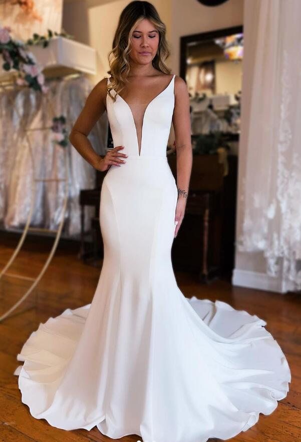 Sexy Open Back Chiffon Beach Wedding Dresses DressesTailor Sexy Open Back Chiffon Beach Wedding Dresses DressesTailor