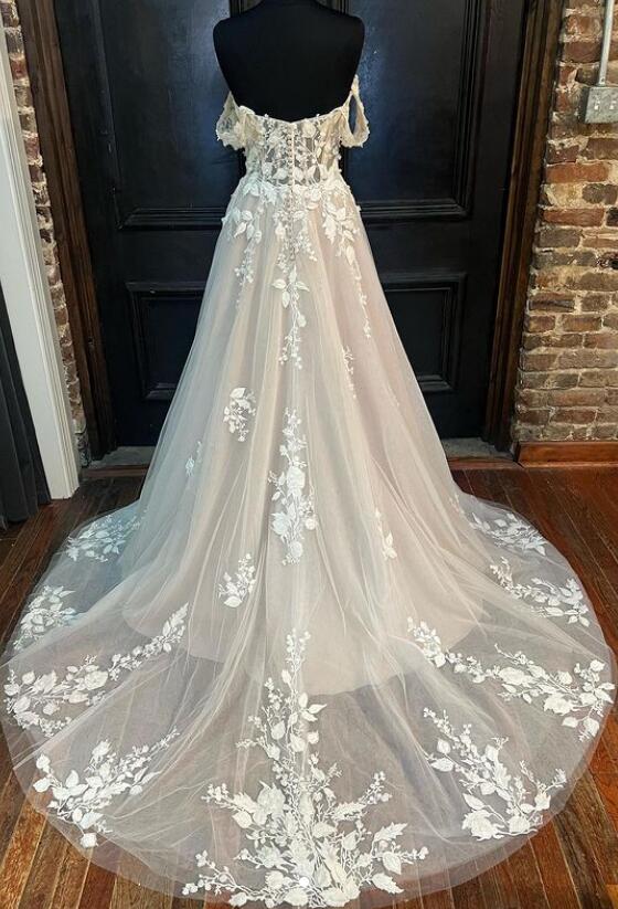 A-line Tulle/Lace Wedding Dresses DT1558